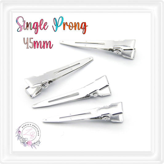 ⋅ 45mm Single Prong Hair Clips ⋅ 10pk ⋅