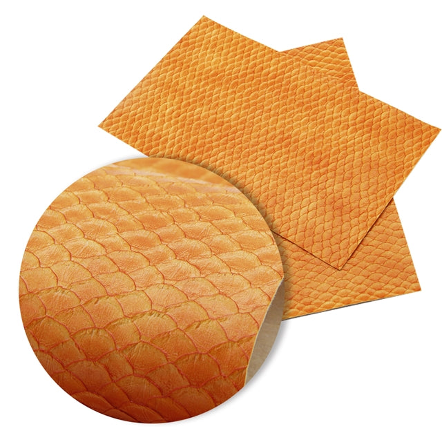 Textured Orange Mermaid Tails