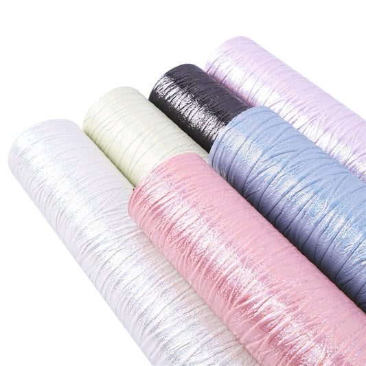 Ripples ~ Creamy Ivory Pearl Textured Faux Leather