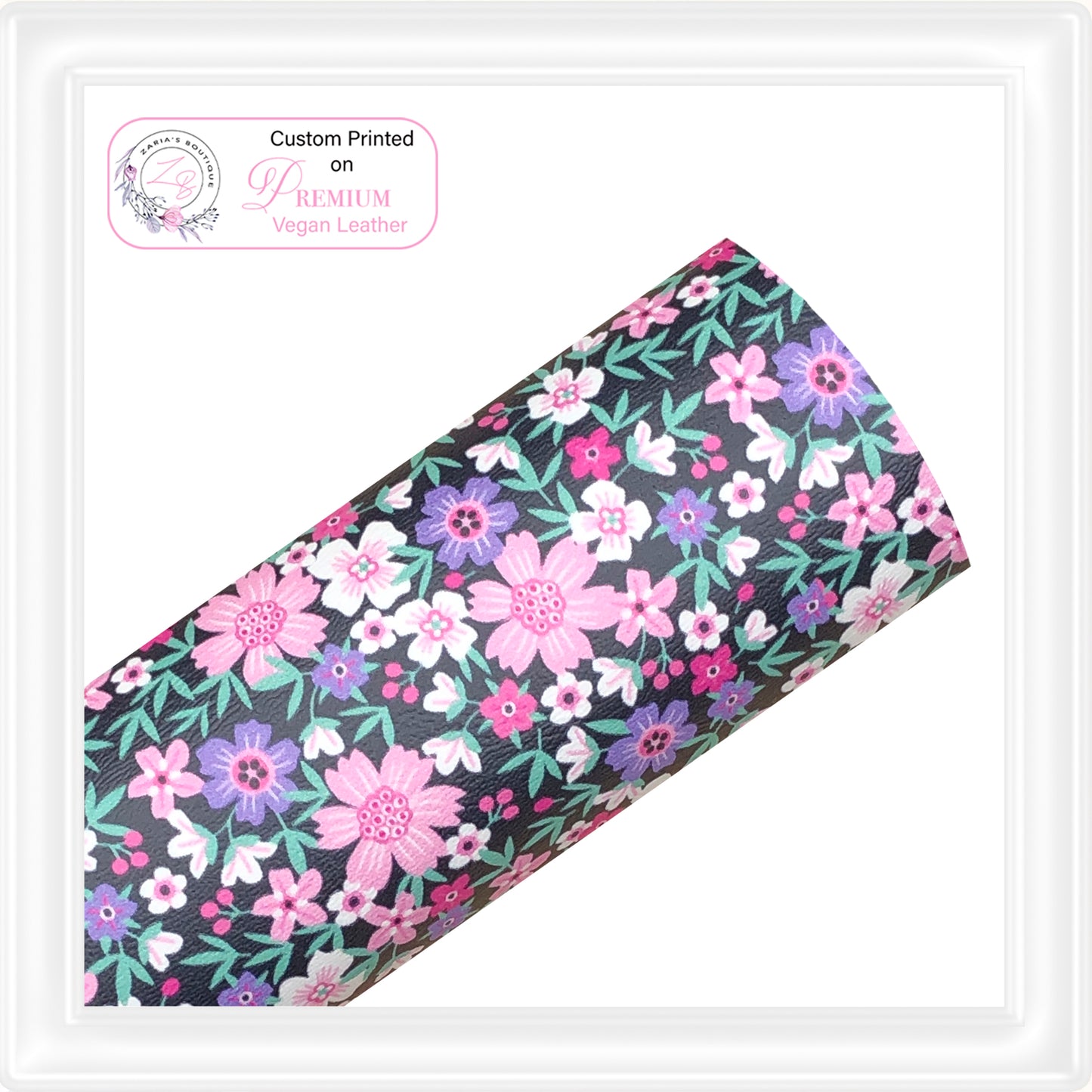 ⋅ Ditsy Floral ⋅ Custom Printed Vegan Faux Leather ⋅