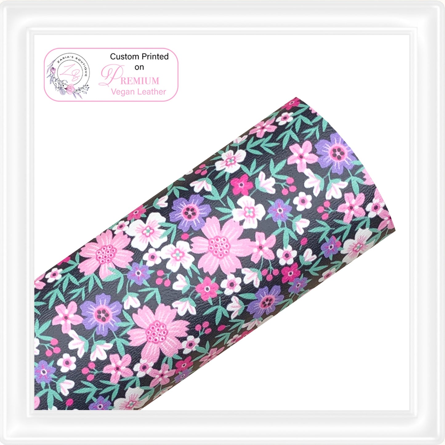 ⋅ Ditsy Floral ⋅ Custom Printed Vegan Faux Leather ⋅