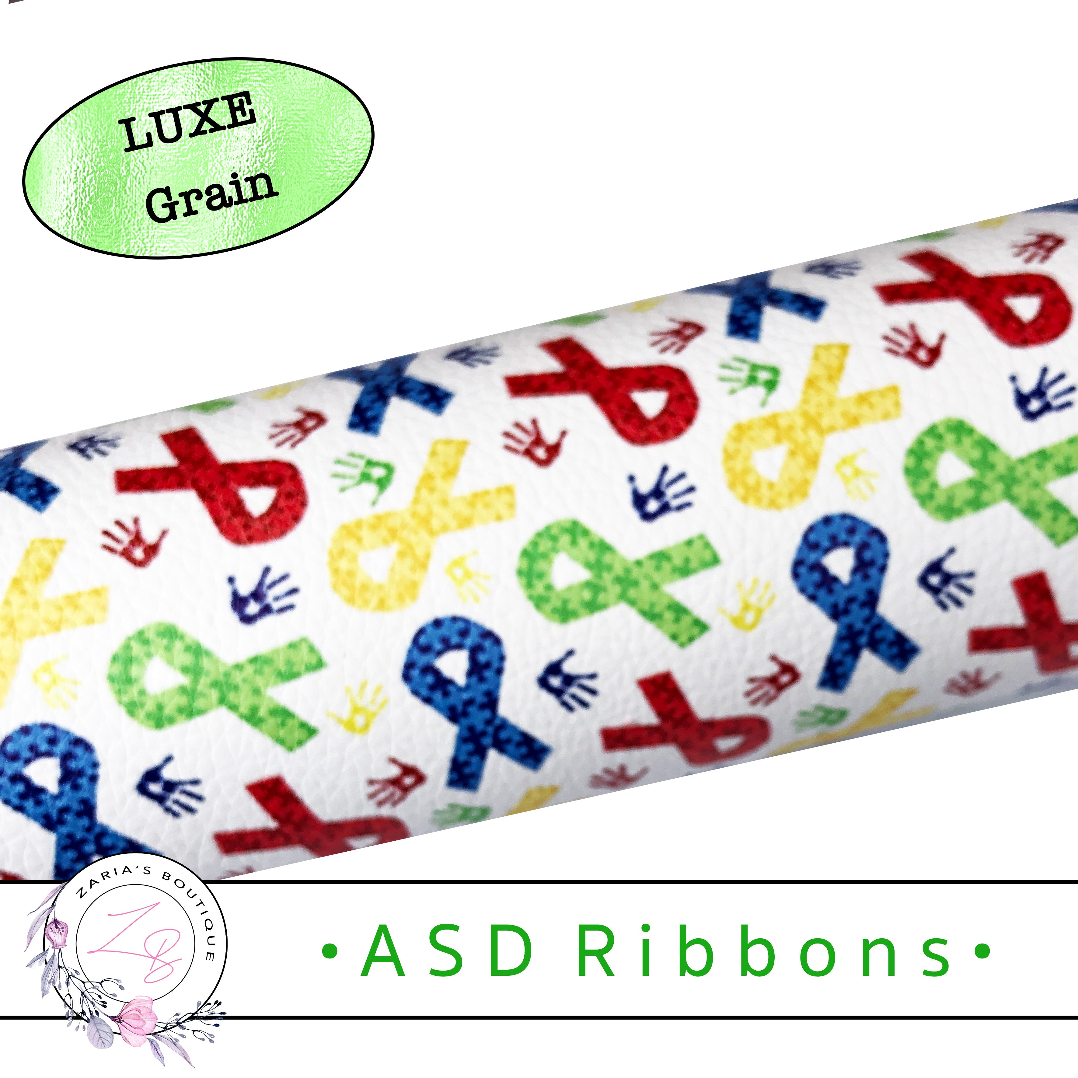 Asha Ribbon SALE ⋅ ASD Ribbons ⋅ Luxe Grain Vegan Faux Leather ⋅ – Zaria's Boutique
