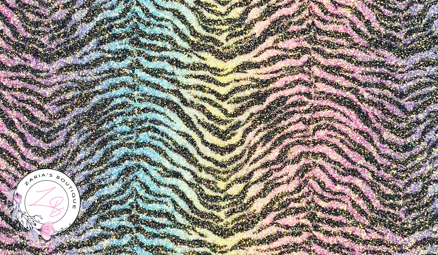 SALE Pastel Animal Print Glitter ~ 1.2mm