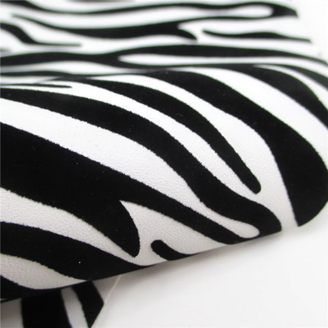 Black & White Faux Fur Zebra Print