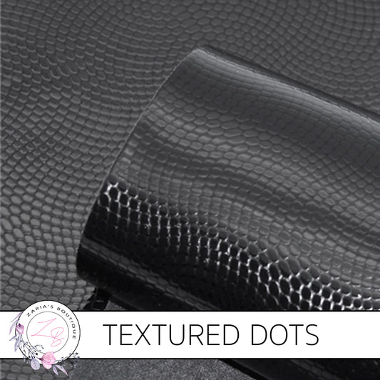 Textured Orange Dot Design • Faux Leather