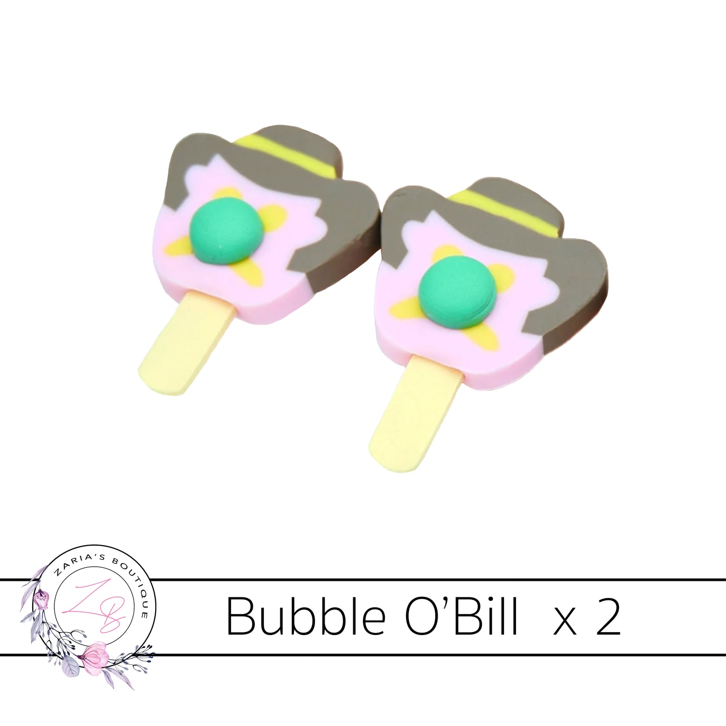 Bubble O'Bill Flat Back Bow & Jewellery Embellishments set of 2