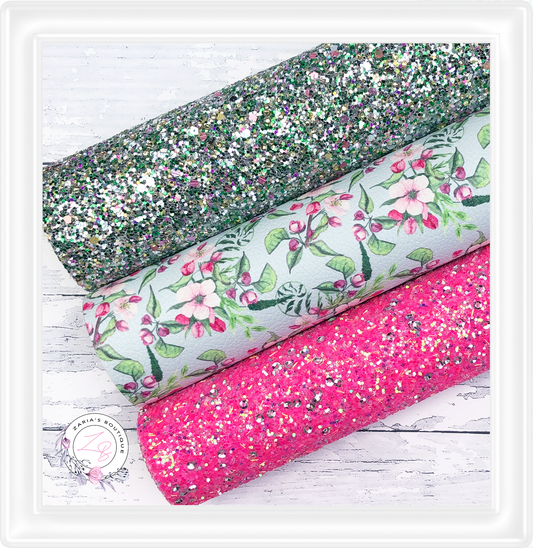 ⋅ Charlotte Floral  ⋅ Premium Custom Printed Vegan Faux Leather