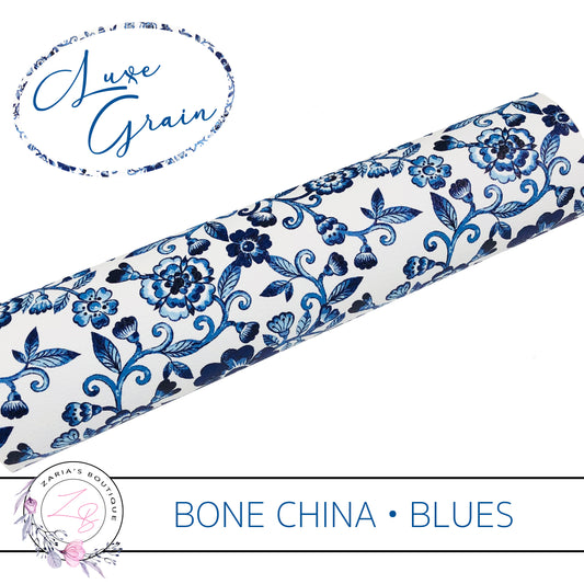 Bone China Blues ⋅ Luxe Grain Vegan Faux Leather