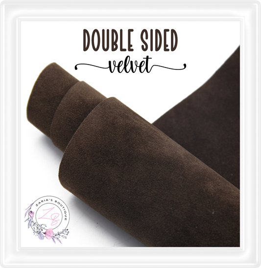⋅  Double-Sided Velvet  ⋅  CHOCOLATE BROWN ⋅ 0.88mm  ⋅