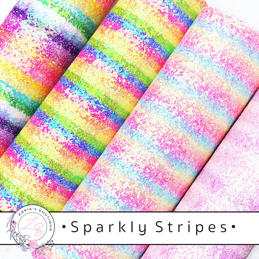 ⋅ Sparkly Stripes ⋅ Chunky Glitter Rainbow ⋅