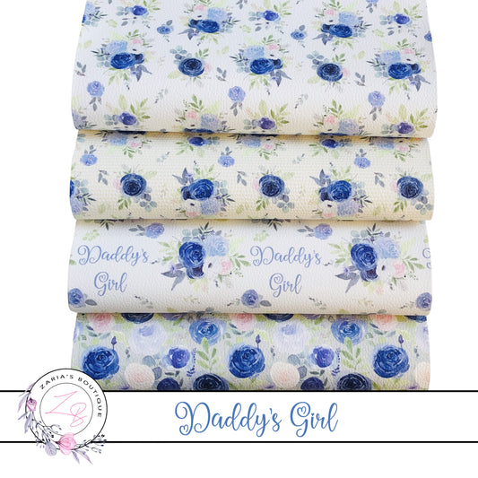 EXCLUSIVE Daddy's Girl Floral Vegan Faux Leather ~ Single Sheets & Multi-Packs