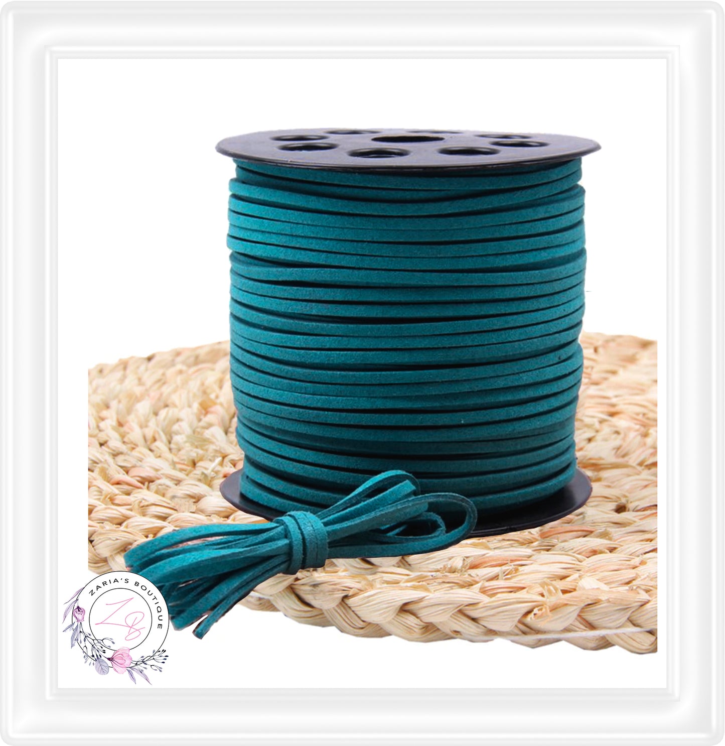 ⋅ Faux Suede Cord ⋅ 2.7mm ⋅ Dark Turquoise ⋅ 5 Metres ⋅