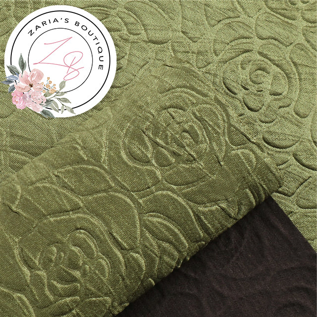 Embossed Green Floral  ~ 0.90mm