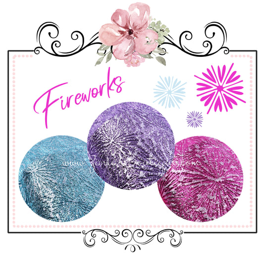 Fireworks!  ~ Textured Metallic Faux Leather ~ Pink Purple Blue Leatherette Sheets