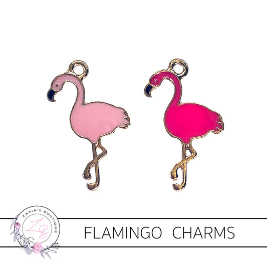 Flamingo Charms  ~ Quality Enamel/Metal Embellishments ~ Hot Pink or Pink