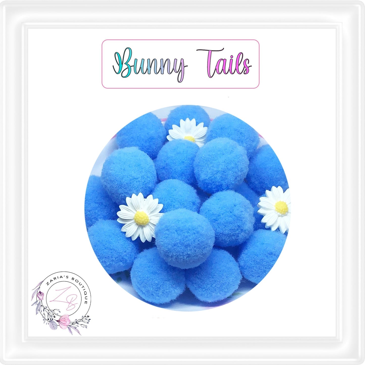⋅ Bunny Tails ⋅ 25mm Pom Poms ⋅ Lemon Yellow ⋅ Easter Embellishment ⋅ 10 pieces ⋅