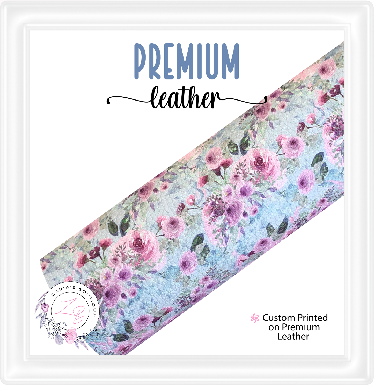 ⋅  Gabrielle ⋅ Custom Floral Premium Vegan Faux Leather ⋅