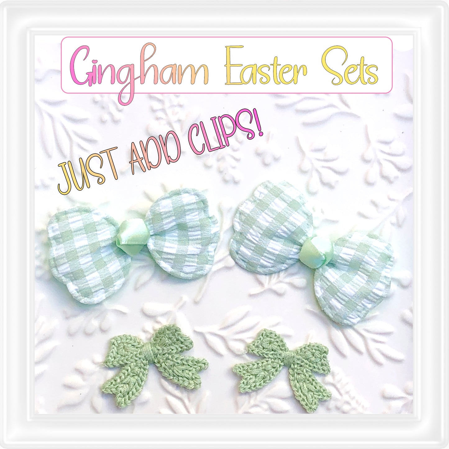 ⋅ Gingham & Bows ⋅ Padded Appliques & Knitted Embellishments ⋅ Green ⋅