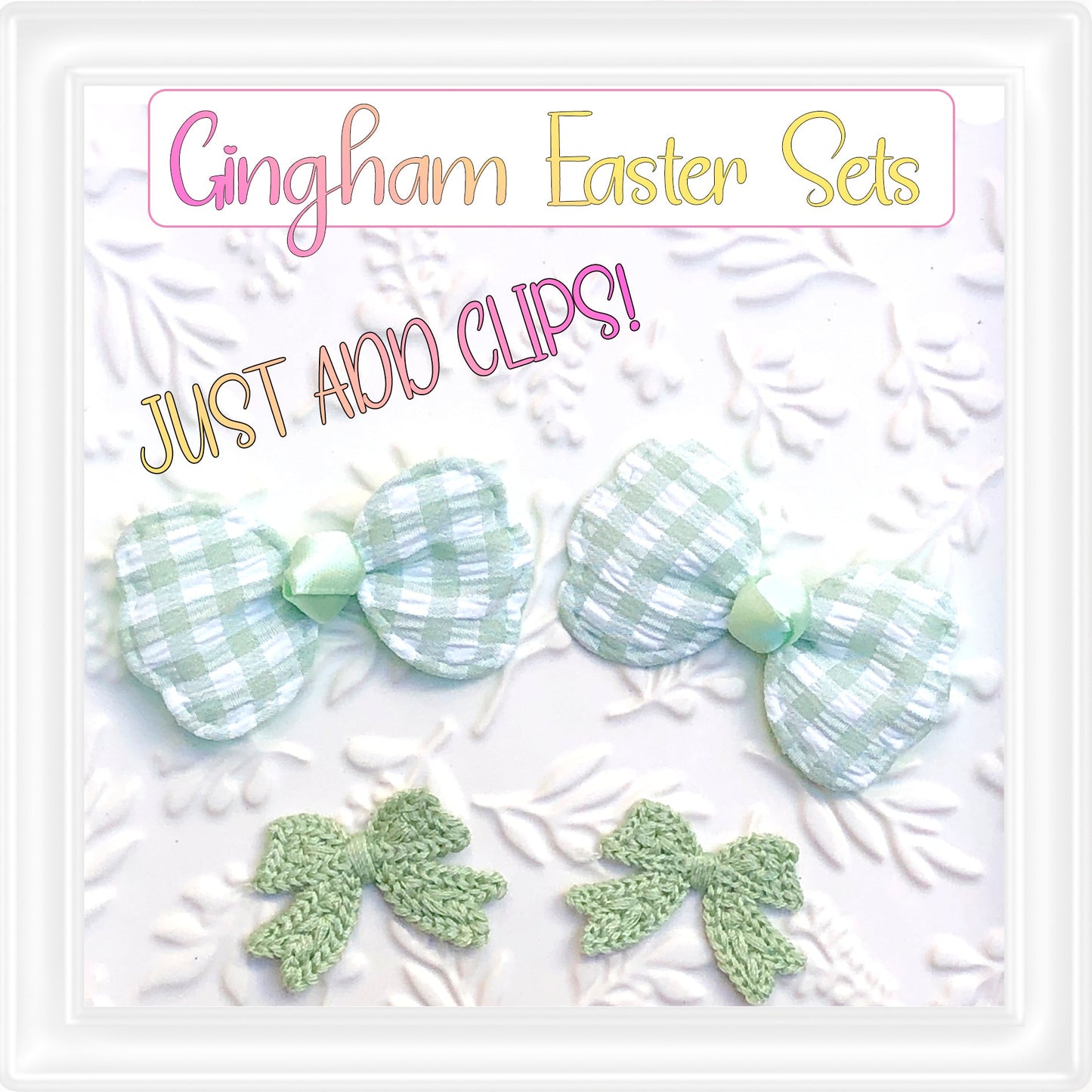 ⋅ Gingham & Bows ⋅ Padded Appliques & Knitted Embellishments ⋅ Orange ⋅