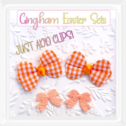 ⋅ Gingham & Bows ⋅ Padded Appliques & Knitted Embellishments ⋅ Orange ⋅