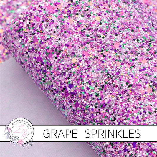 Grape Sprinkles Chunky Glitter ~ 1.5mm