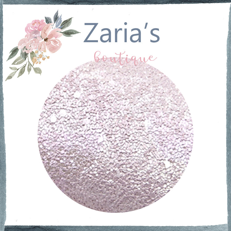 Hint of Pink ~ Chunky Glitter Faux Leather Fabric Sheets