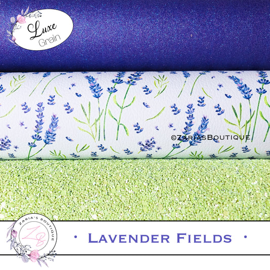 ⋅ Lavender Fields ⋅ Vegan Faux Leather & Glitter Bundle