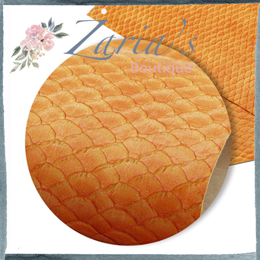 Textured Orange Mermaid Tails