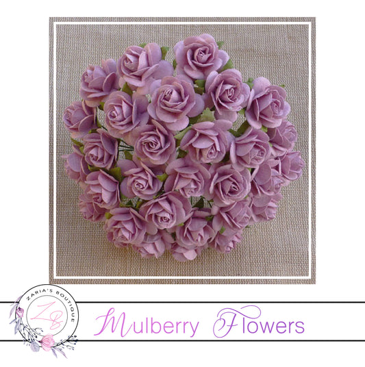 Mulberry Paper Flowers ~ Rose Pink Roses ~ 2 sizes