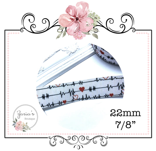 Medical Nurse Doctor Grosgrain Ribbon 22mm ~ 7/8" ~ 1 Metre