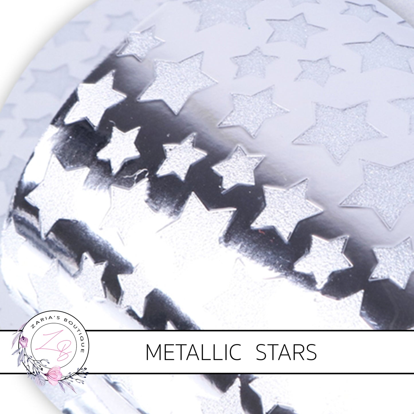 Metallic Stars ~ Faux Leather ~ Red, Rose Gold & Silver