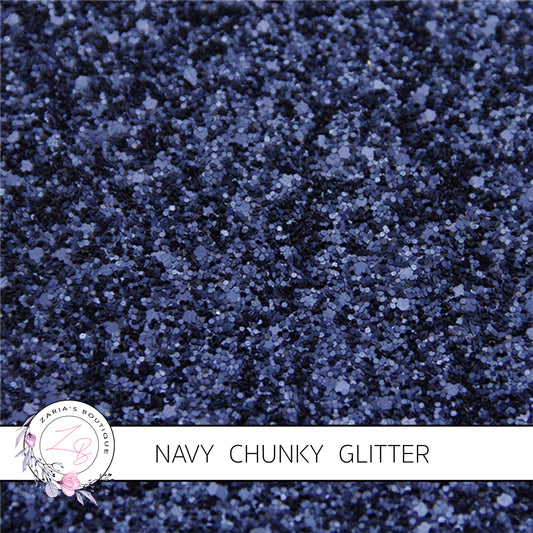⋅ Navy Blue Sparkle ⋅ Chunky Glitter