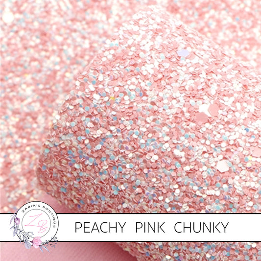 Peachy Pink • Pastel Chunky Glitter • 1.5mm