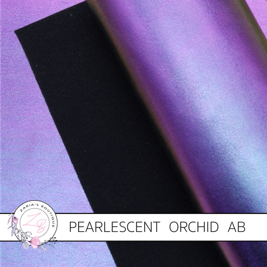 ⋅ Orchid Purple AB ⋅  Pearlescent Smooth Vegan Faux Leather