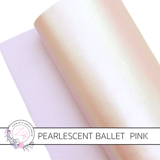 Pearlescent Faux Leather ~ Ballet Pink AB ~ 1mm