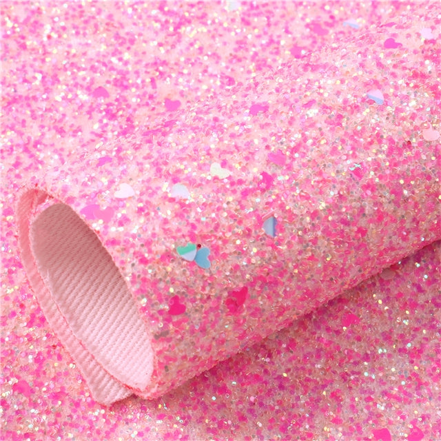 Chunky Glitter • Pink Sprinkle Hearts
