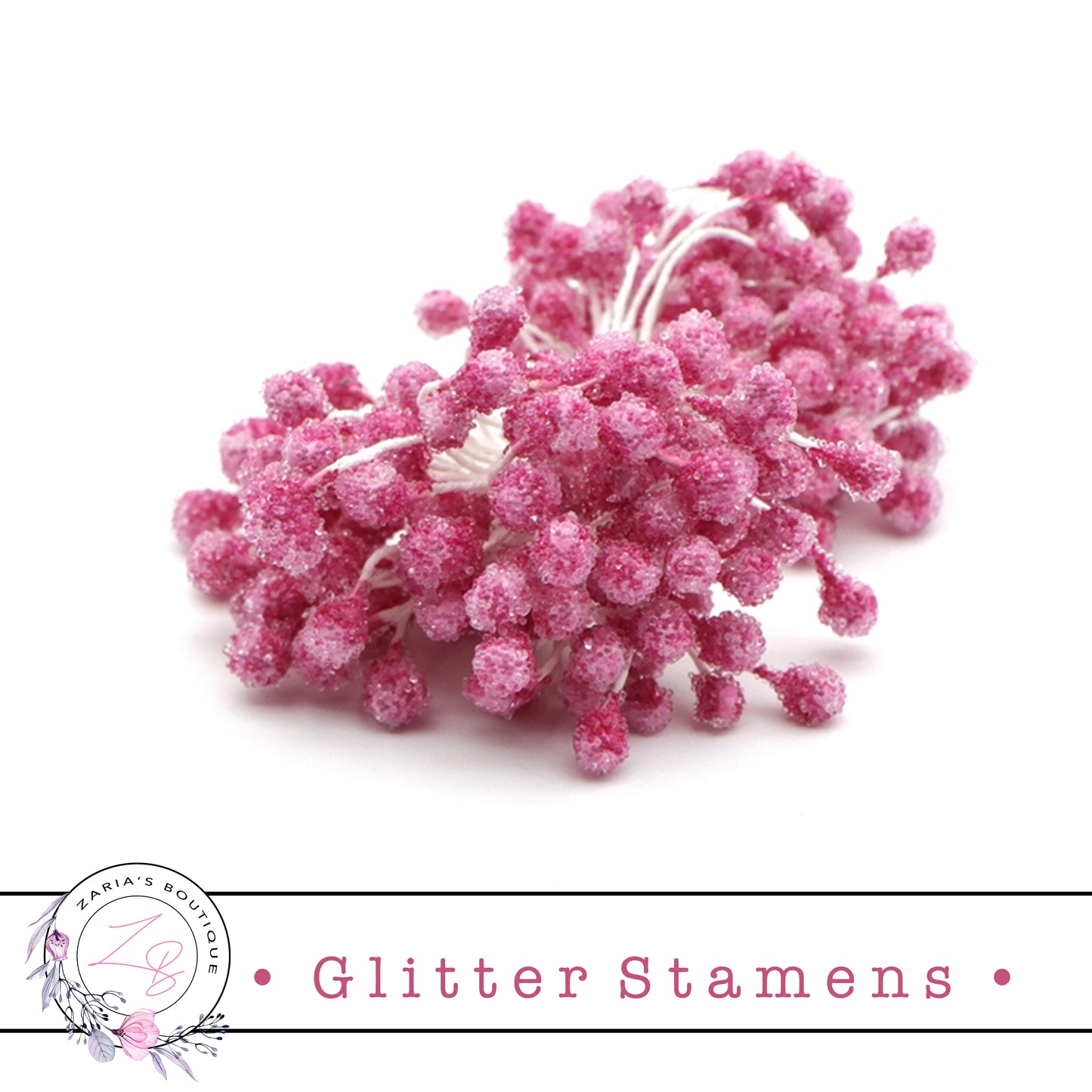 Glitter Flower Stamens ⋅ Pink ⋅