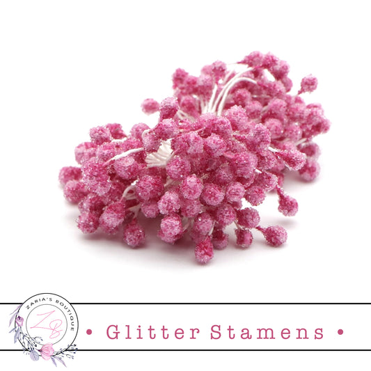 Glitter Flower Stamens ⋅ Pink ⋅