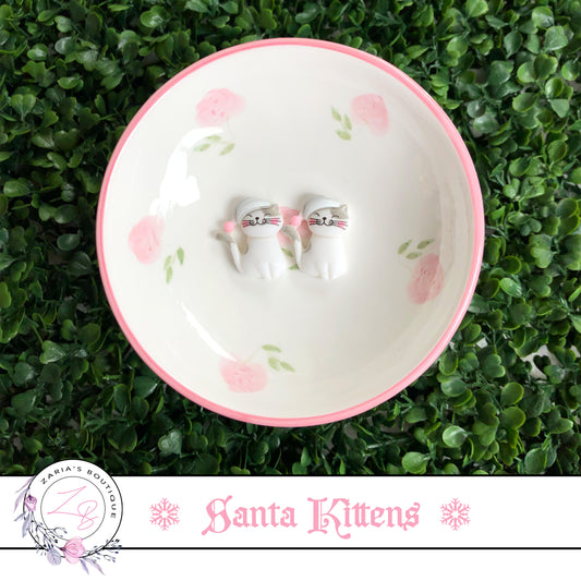 ⋅ Kittens ⋅  Flatback Resin Bow Embellishment ⋅ 2 pieces