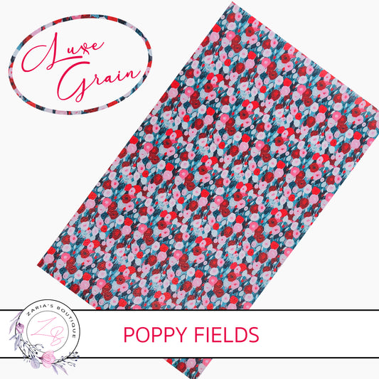 Poppy Fields ⋅ Luxe Grain Vegan Faux Leather