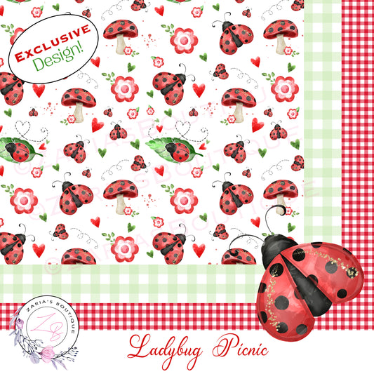 ⋅ Ladybug Picnic ⋅ Mix Match Create © ⋅ Vegan Faux Leather Bundle ⋅ 3 Piece Set ⋅