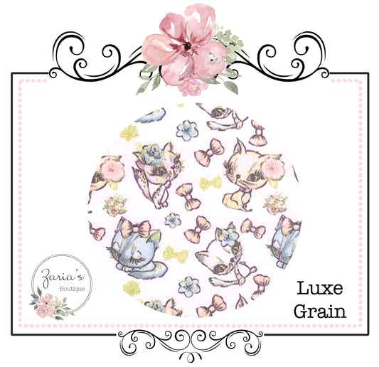 SALE Pretty Kitty  ~ Custom Luxe Grain Faux Leather ~ 0.90mm