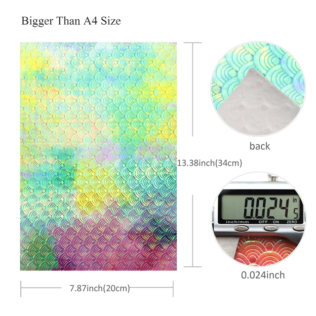 ⋅ Tie Dye Mermaid Scales ⋅ Iridescent Vegan Faux Leather ⋅