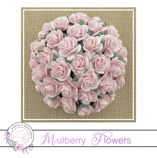 Mulberry Paper Flowers ~ Palest Pink Roses ~ 2 sizes