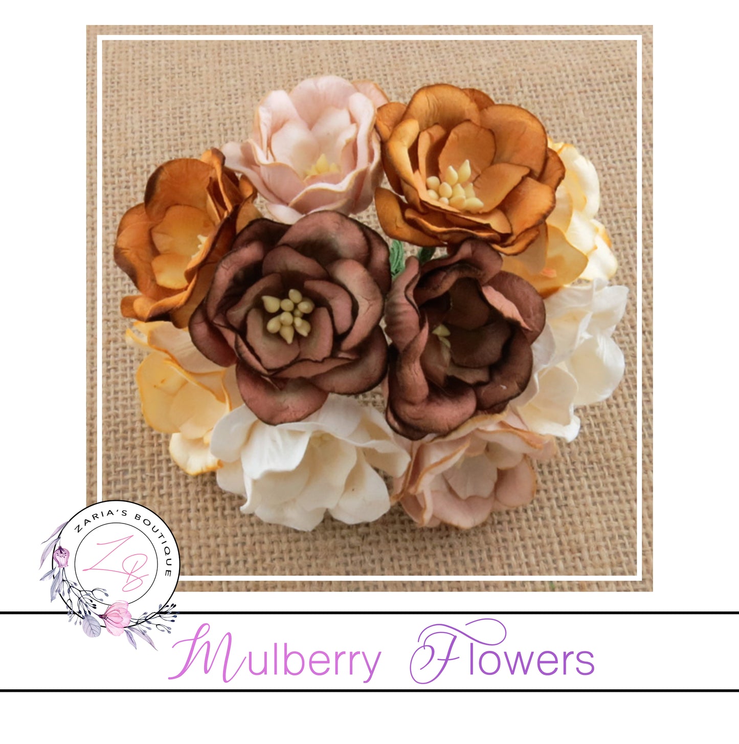 Mulberry Flowers ~ Magnolia ~ Earth Tone Mix ~ 35mm
