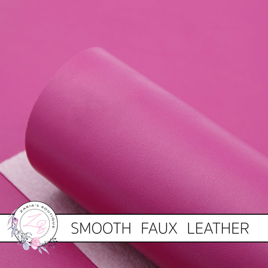 Hot Pink Smooth Faux Leather ~ 0.92mm