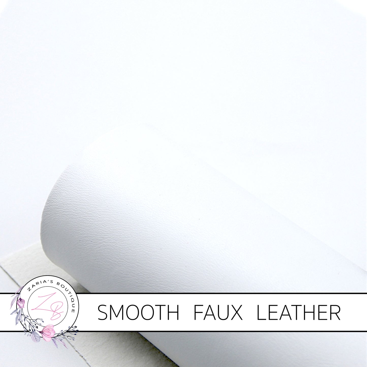 Smooth White Faux Leather ~ 0.92mm