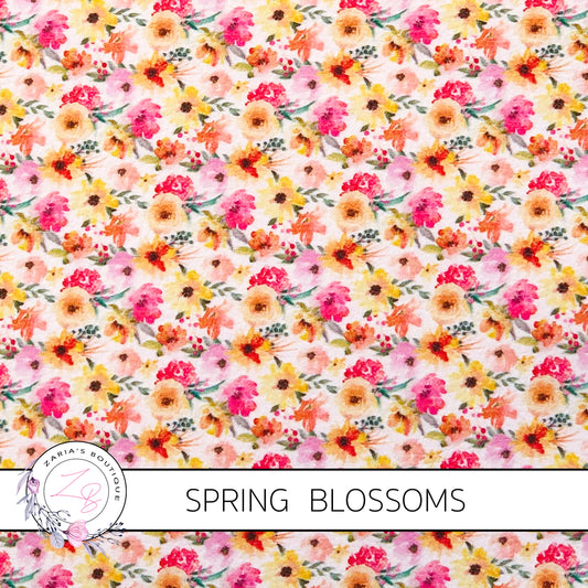 CUSTOM Spring Blossoms ~ Faux Leather ~ 1mm