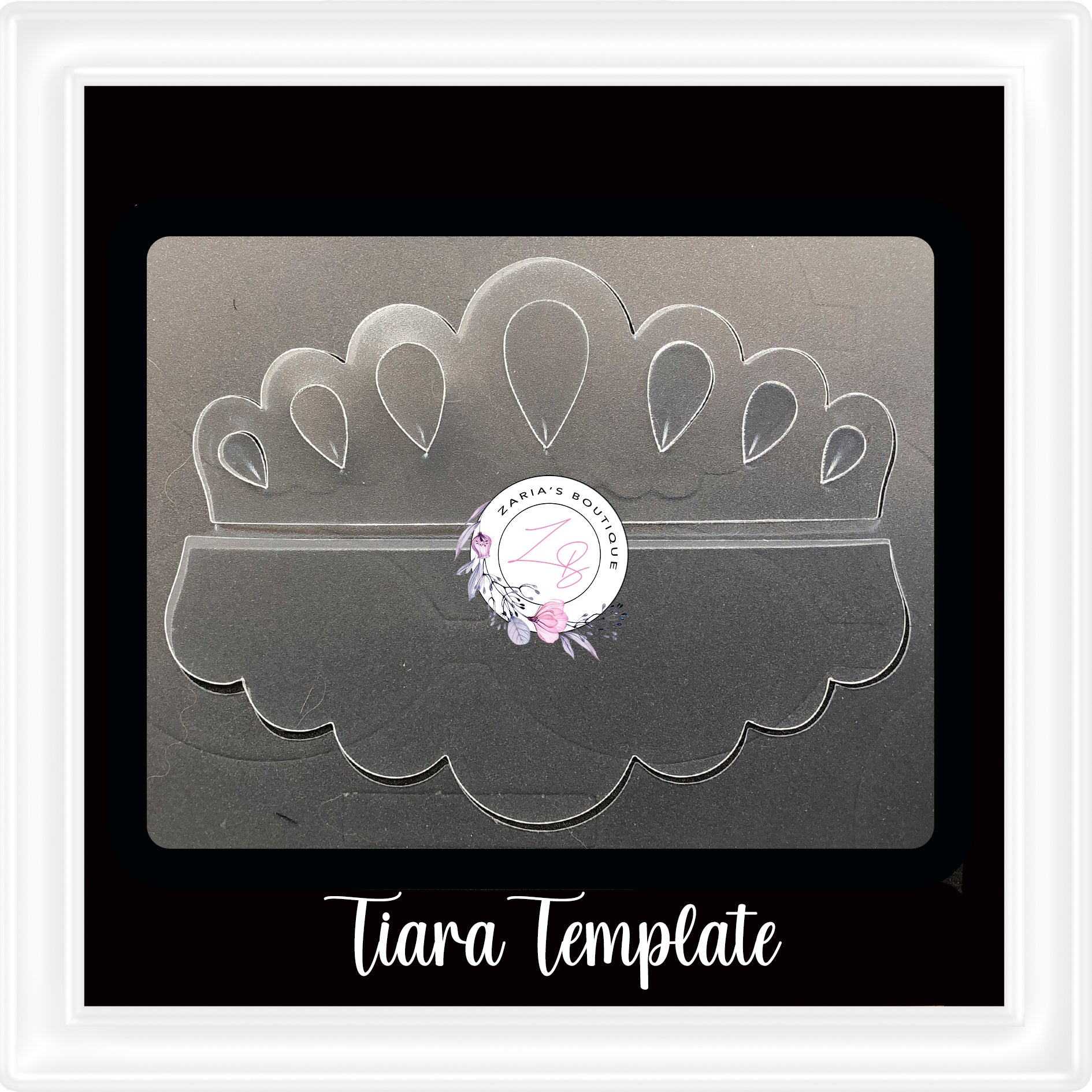 Tiara Pattern Design ⋅ Tiara Crown Template⋅ – Zaria's Boutique
