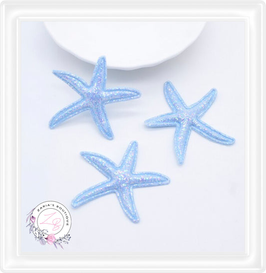 • Glitter Starfish • Bow & Mermaid Tiara Embellishments • 7 Colours •